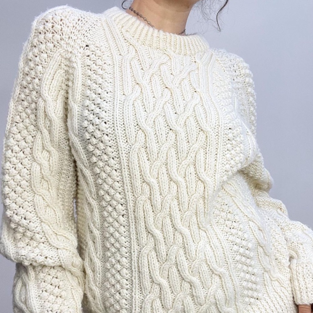 Vintage 70’s Handmade knit fisherman sweater